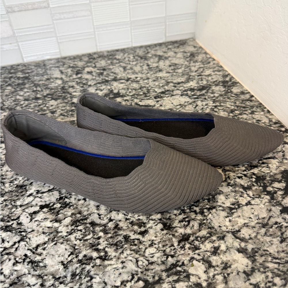 Unbranded Knit Gray Flats - Picture 3 of 5
